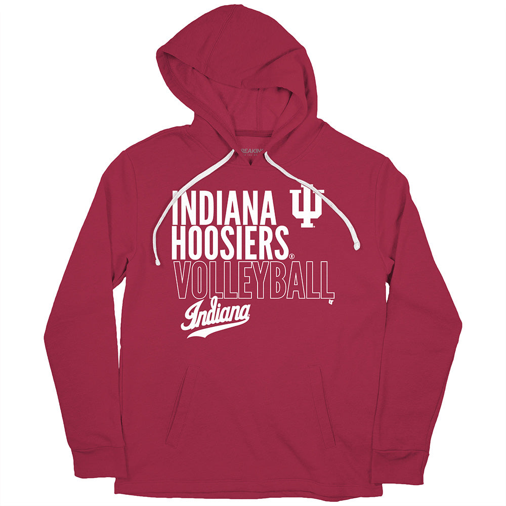 Indiana Volleyball: Text Logo Overlay