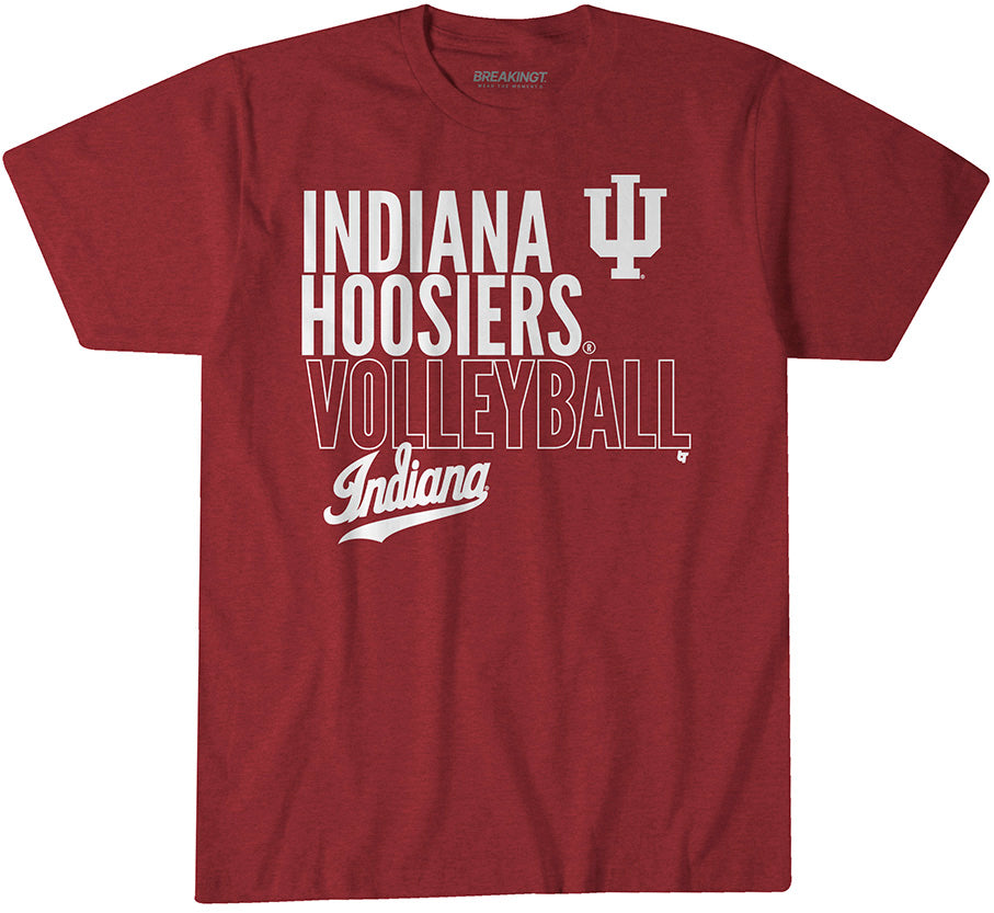 Indiana Volleyball: Text Logo Overlay