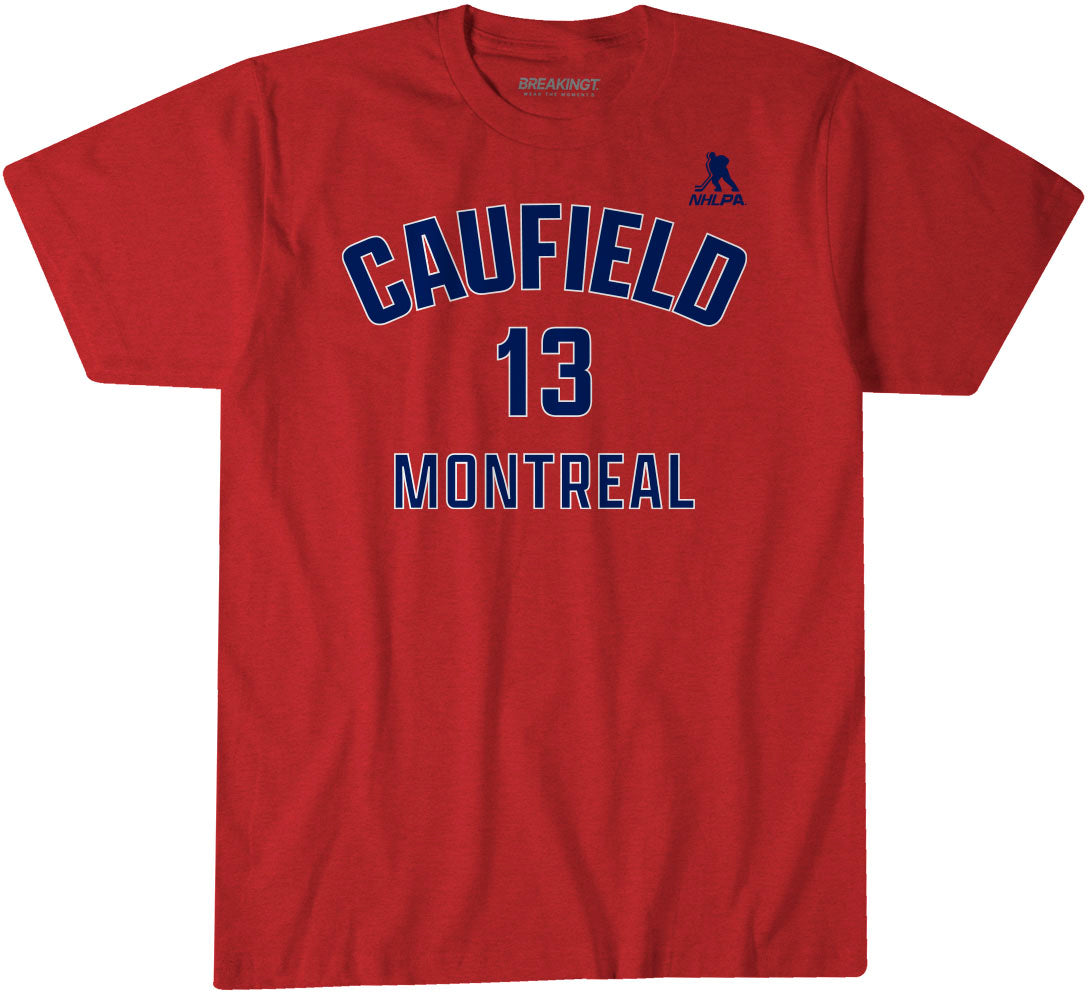 Cole Caufield: Montreal Name & Number Youth T-Shirt