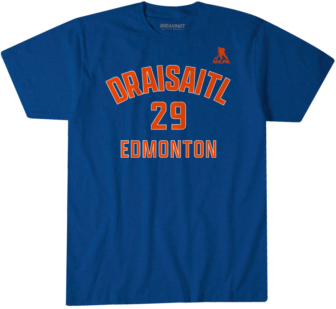 Leon Draisaitl: Edmonton Name & Number Youth T-Shirt