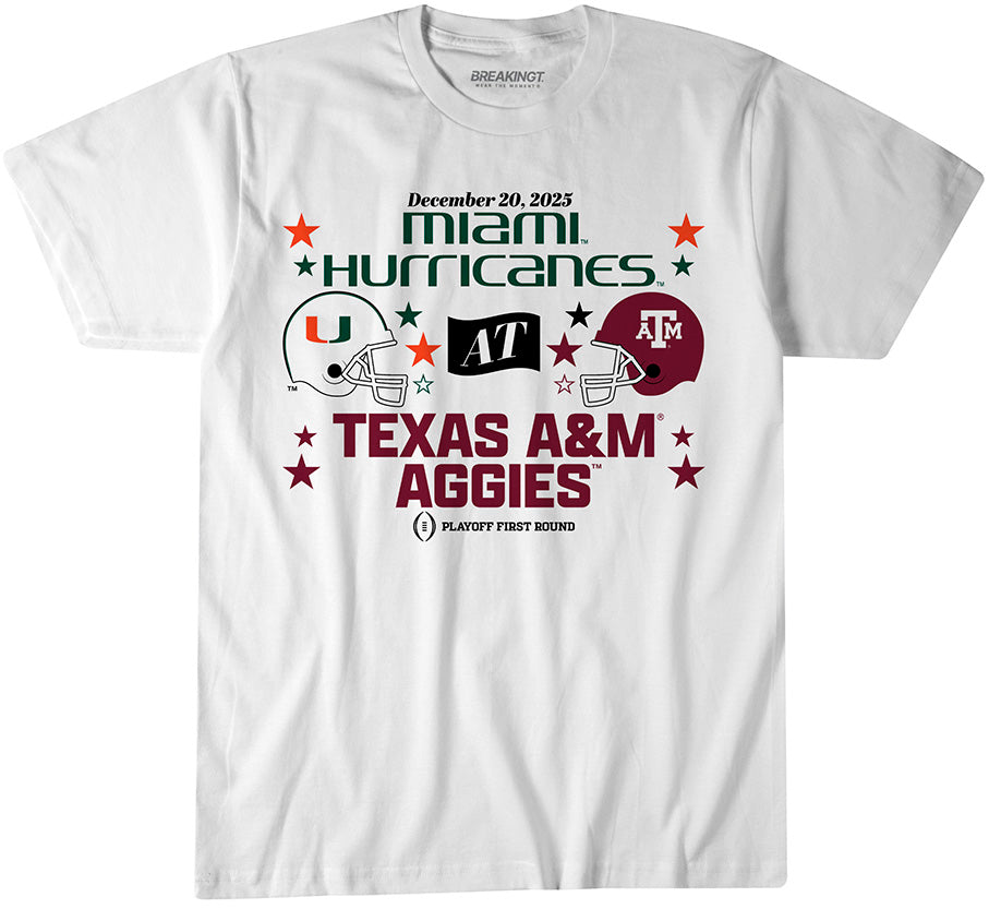 Texas A&M Aggies & Miami Hurricanes: 2025 CFP First Round Matchup
