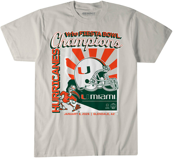 Miami Football: CFP Fiesta Bowl Champions Shirt - CFP x BreakingT
