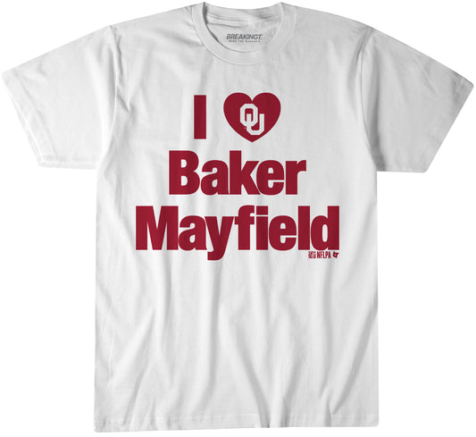 2622301 - Oklahoma Football: I Heart Baker Mayfield (Black)