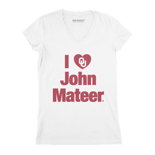 2622300 - Oklahoma Football: I Heart John Mateer (Black)