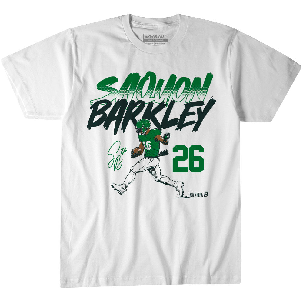Saquon Barkley: Name & Number Pose