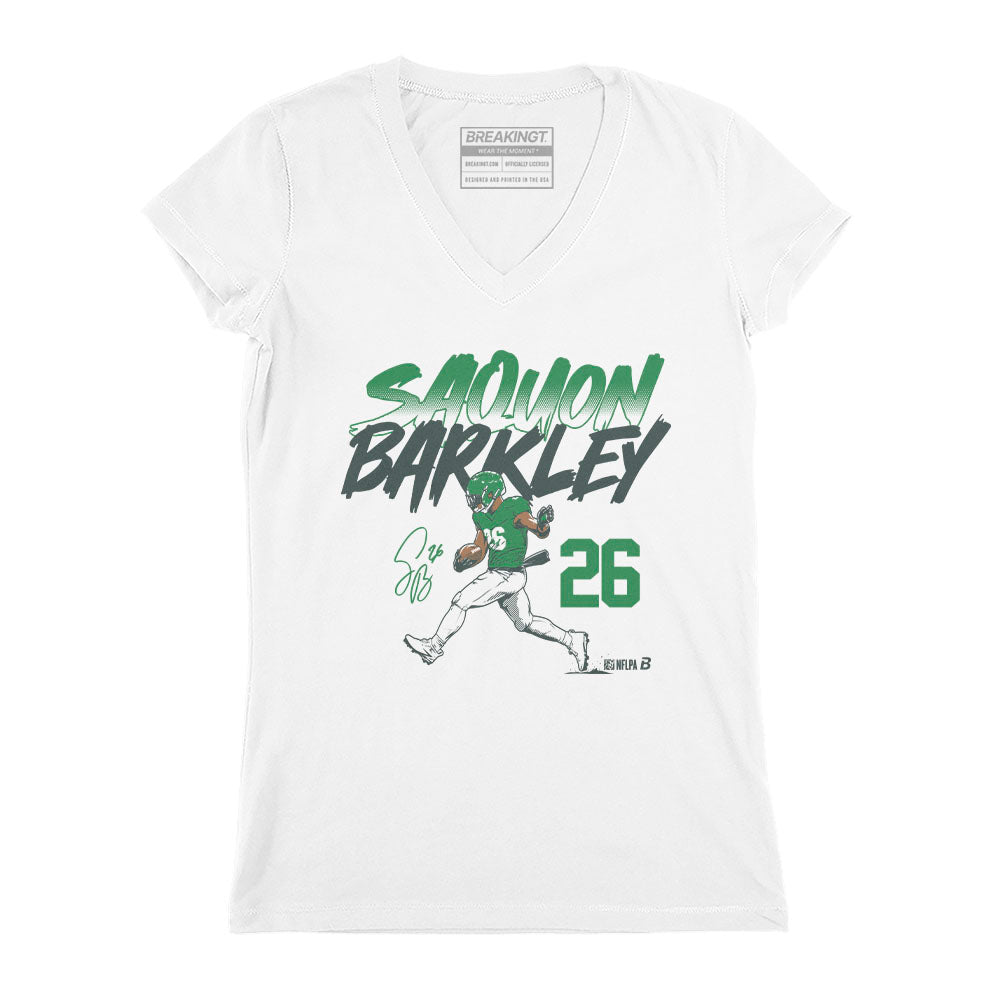 Saquon Barkley: Name & Number Pose