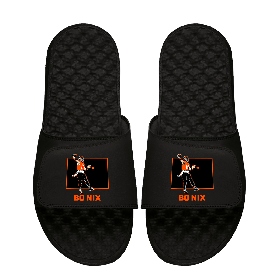 Bo Nix State Outline iSlides (Footwear)