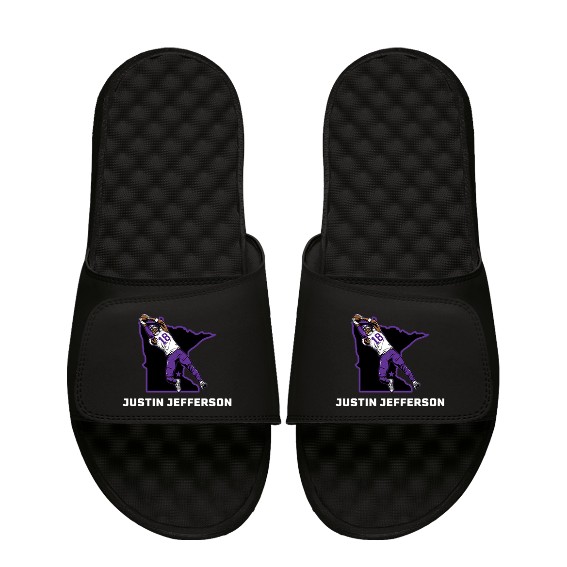 Justin Jefferson State Outline iSlides (Footwear)