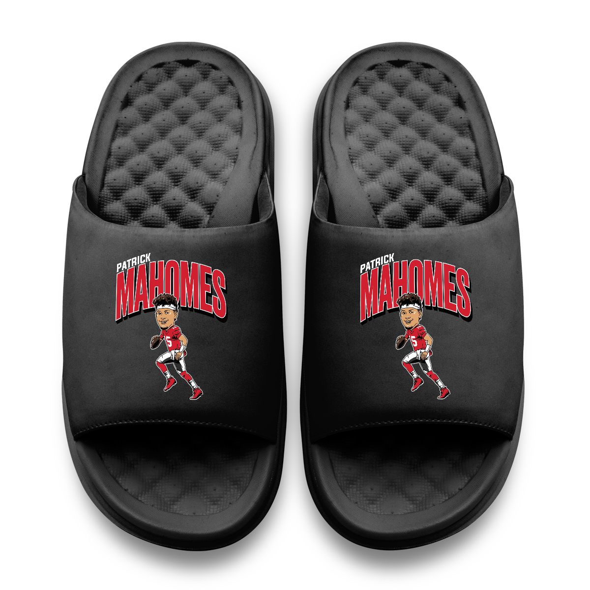 Patrick Mahomes Caricature Motive iSlides (Footwear)