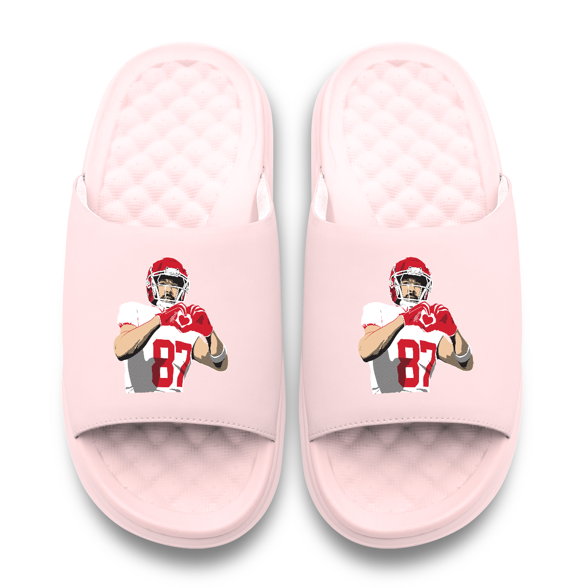 Travis Kelce Heart Motive iSlides (Footwear)