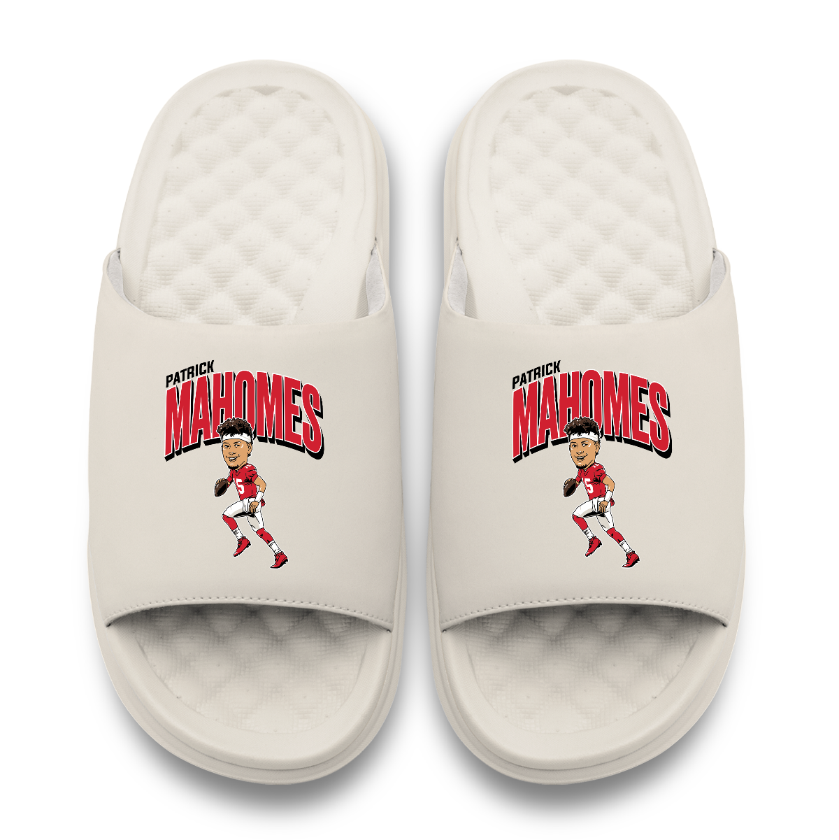 Patrick Mahomes Caricature Motive iSlides (Footwear)