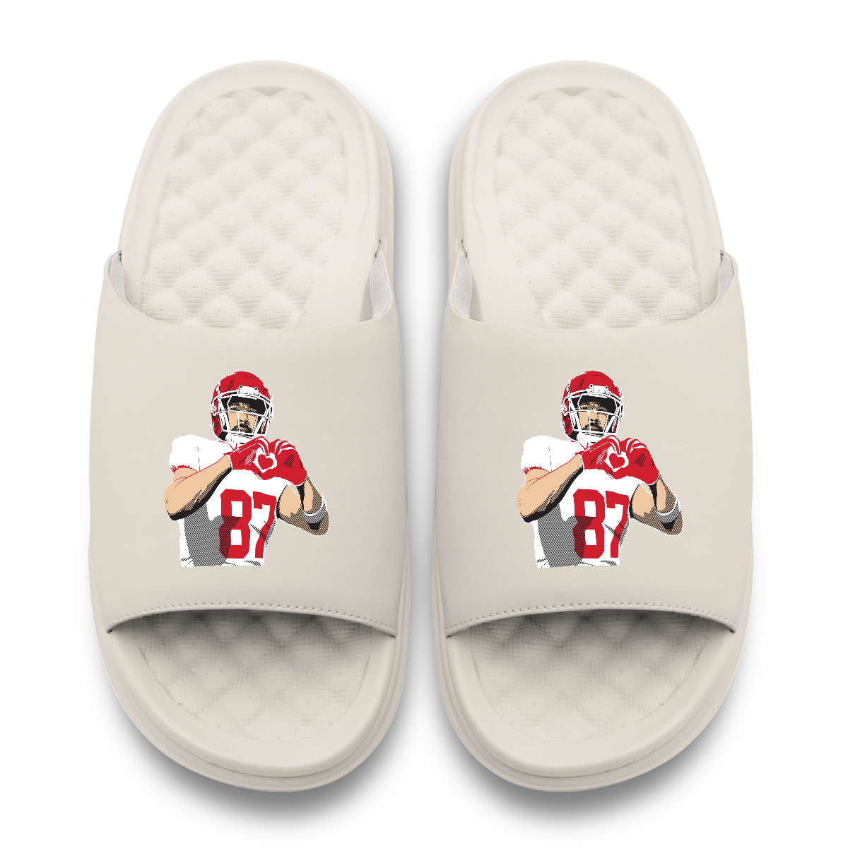 Travis Kelce Heart Motive iSlides (Footwear)