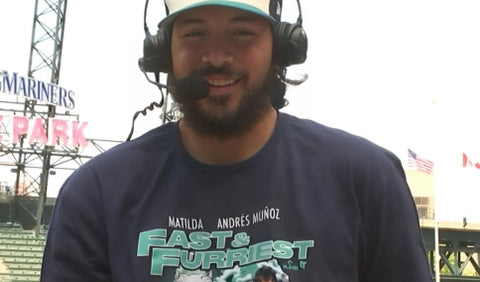Andrés Muñoz wearing BreakingT