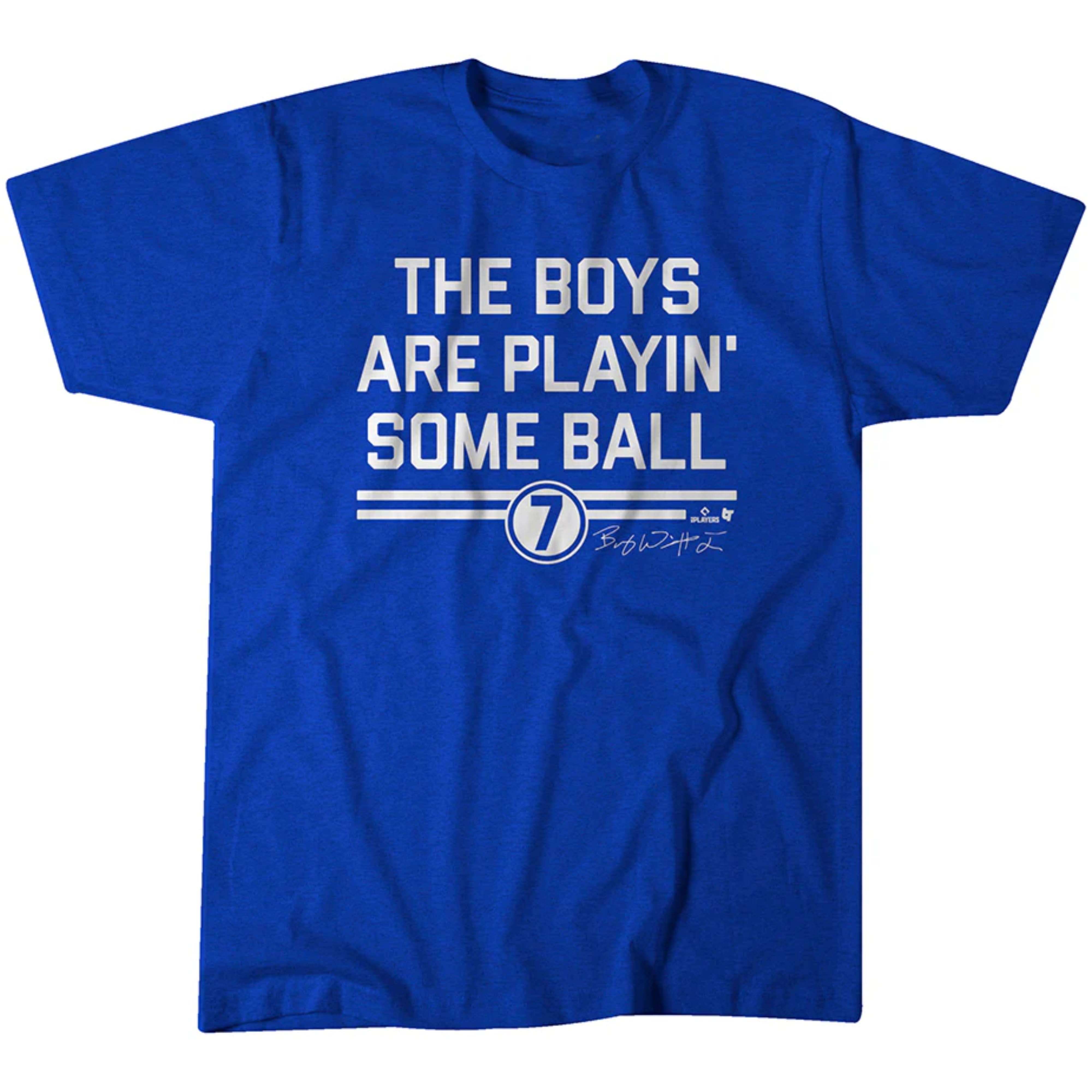 Bobby Witt Jr. The Boys are Playing Some Ball KC Baseball Adult Unisex Tee
