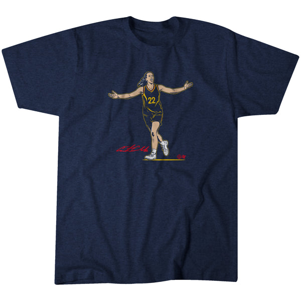 Caitlin Clark: Superstar Pose - Indiana Basketball Adult Unisex Tee