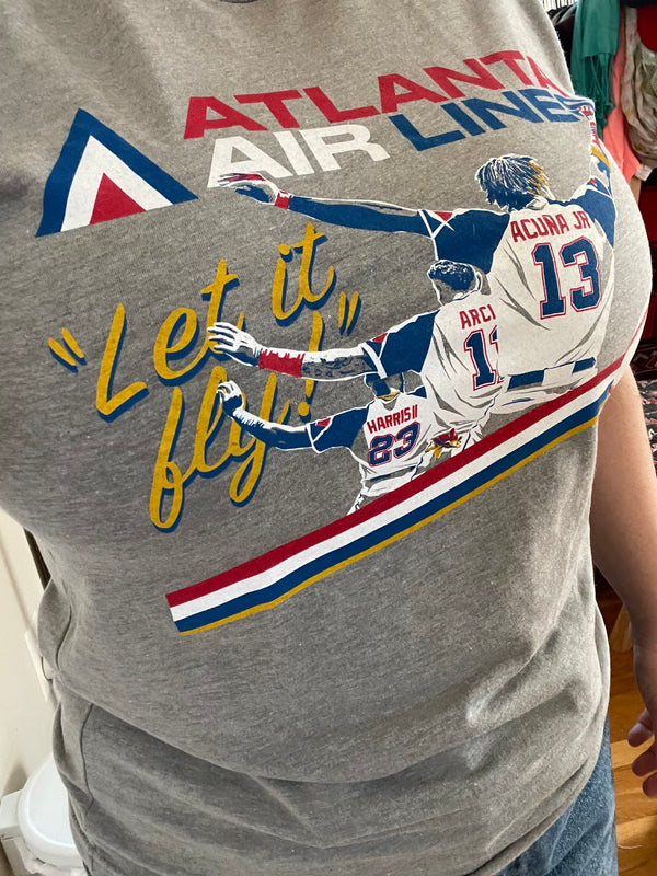 Atlanta Airlines Let It Fly Michael Harris T-Shirt - Teeducks