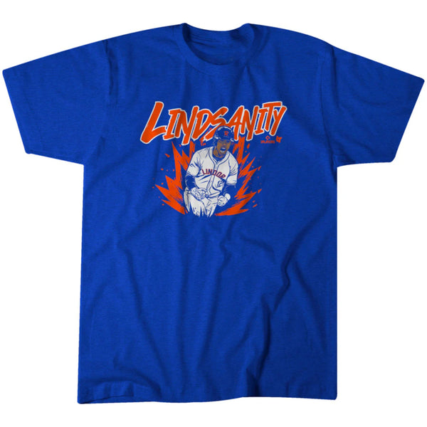 Francisco Lindor: Lindsanity Yell - New York Baseball Adult Unisex Tee