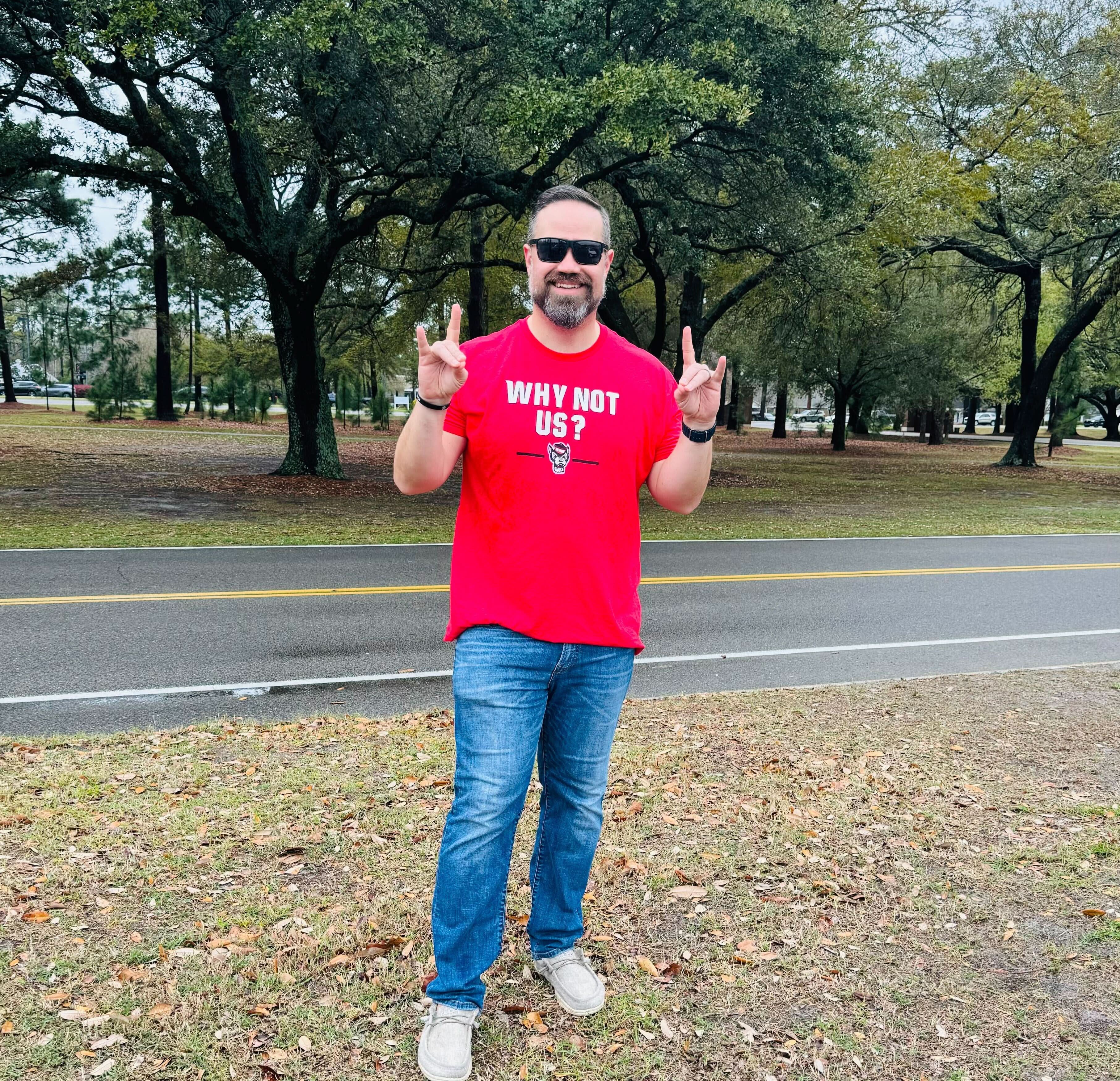 NC State Basketball: Why Not Us? Adult T-Shirt