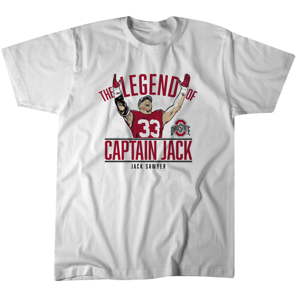 Ohio State Football: Buckeyes Legend Captain Jack Sawyer Unisex Tee