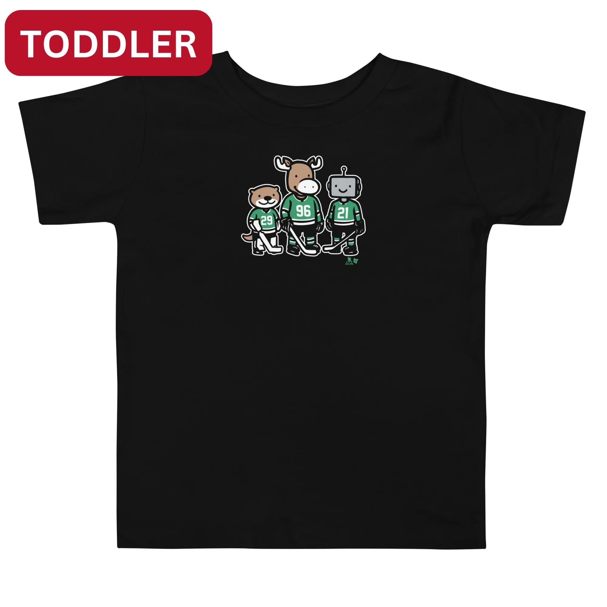 Jake Oettinger, Mikko Rantanen And Jason Robertson: Otter, Moose And Robo Guys (Toddler)