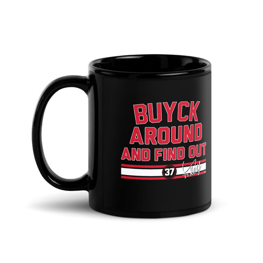 Connor Hellebuyck: Buyck Around And Find Out Mug (11 oz)