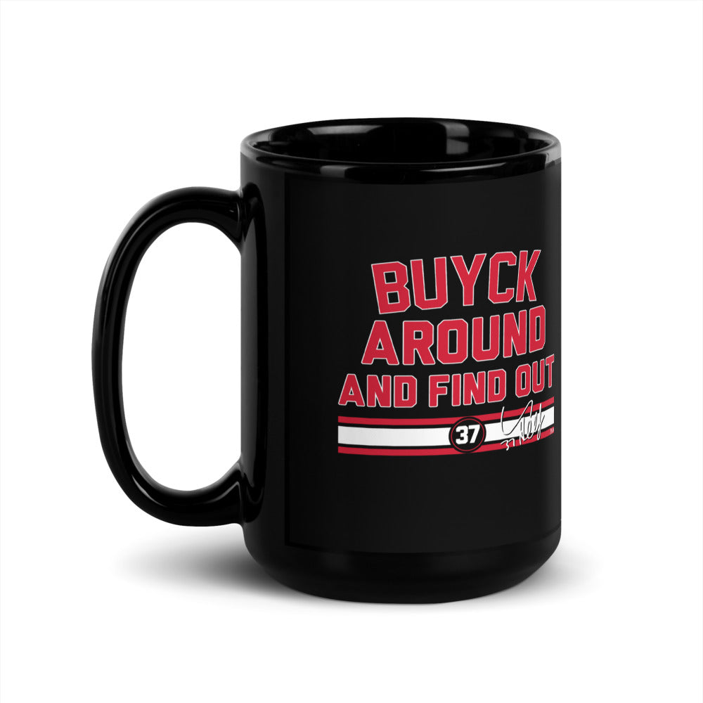 Connor Hellebuyck: Buyck Around And Find Out Mug (15 oz)