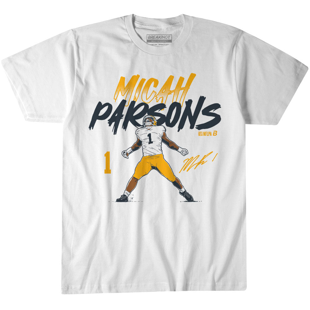 2623373 - Micah Parsons: Name & Number Pose (White)