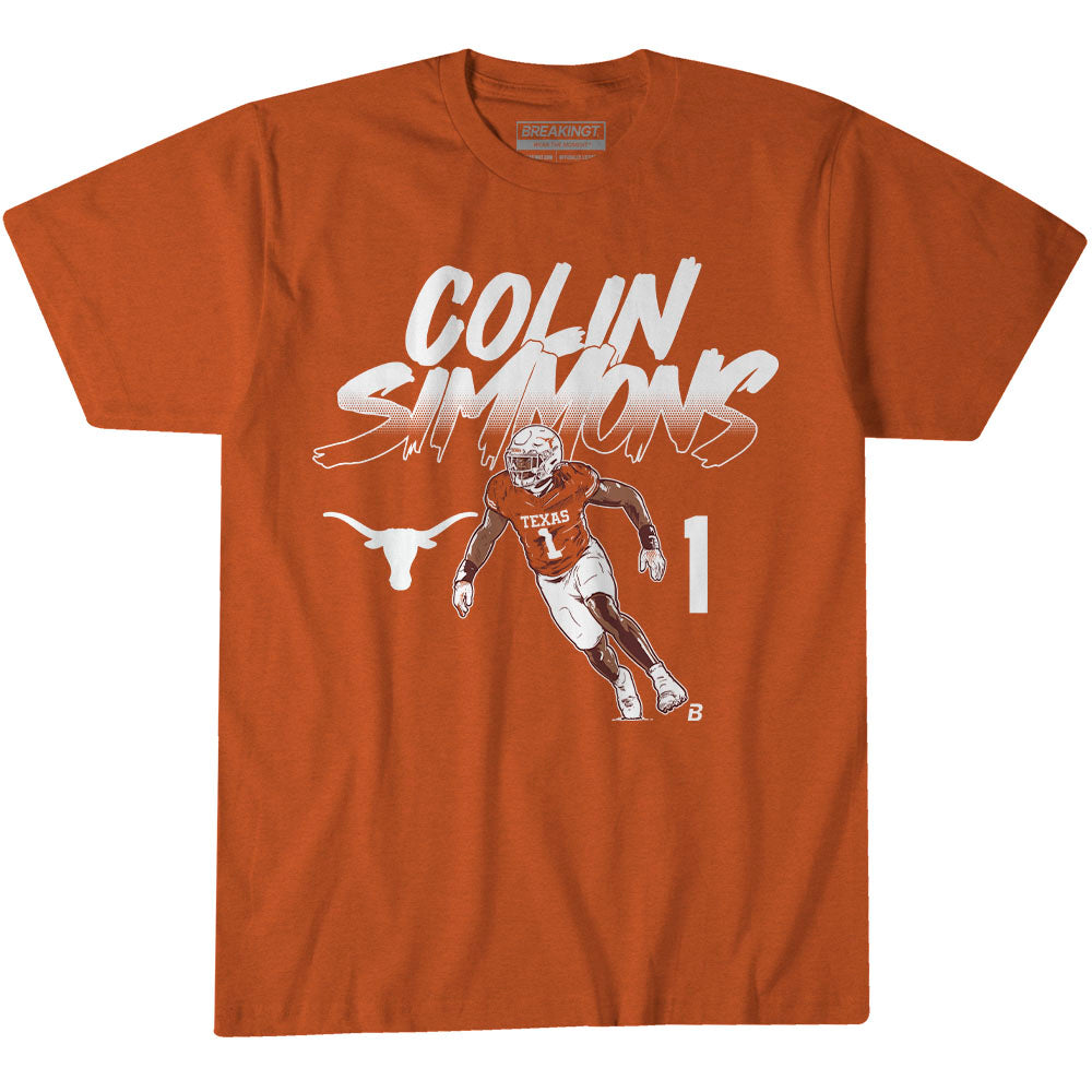 2623945 - Texas Football: Colin Simmons Name Number Pose