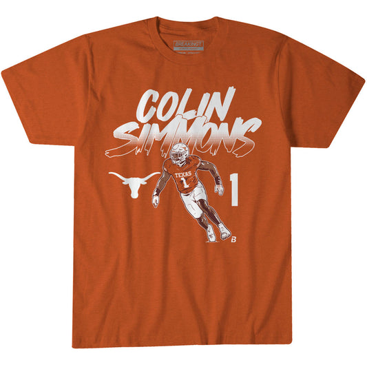 2623945 - Texas Football: Colin Simmons Name Number Pose