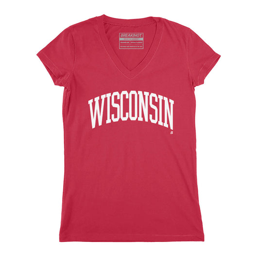 2624163 - Wisconsin Badgers: Arched Wordmark (White)