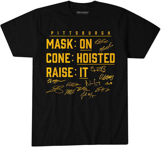 2621637 - Pittsburgh Baseball: Mask On, Cone Hoisted, Raise It