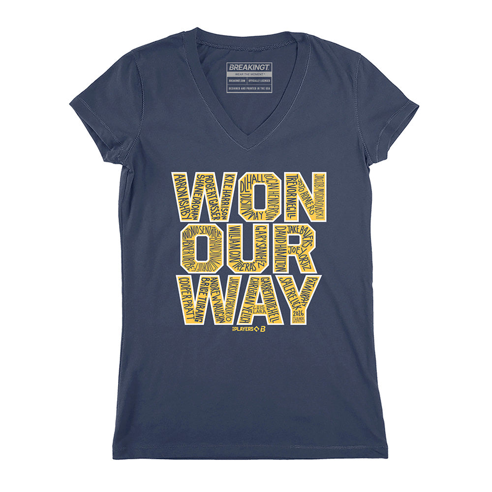 2624384 - Milwaukee Baseball: Won Our Way 2026 Champs (Navy)