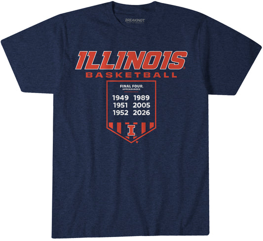 2621796 - Illinois Basketball: Final Fours Banner