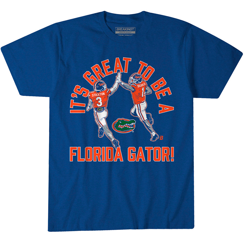 2623755 - Florida Football: Vernell Brown III & Bailey Stockton High Five