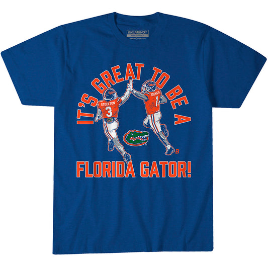 2623755 - Florida Football: Vernell Brown III & Bailey Stockton High Five