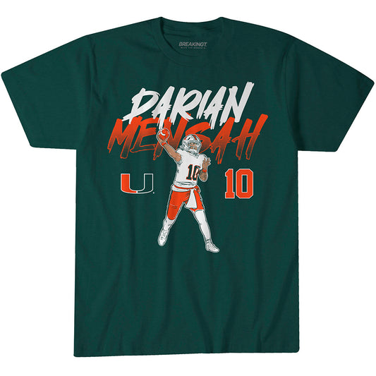 2622692 - Miami Football: Darian Mensah Name Number Pose