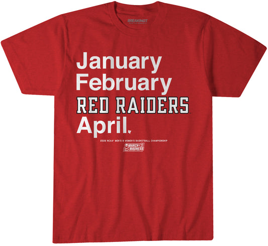 2621210 - Texas Tech Red Raiders MBB & WBB: 2026 March Madness Month