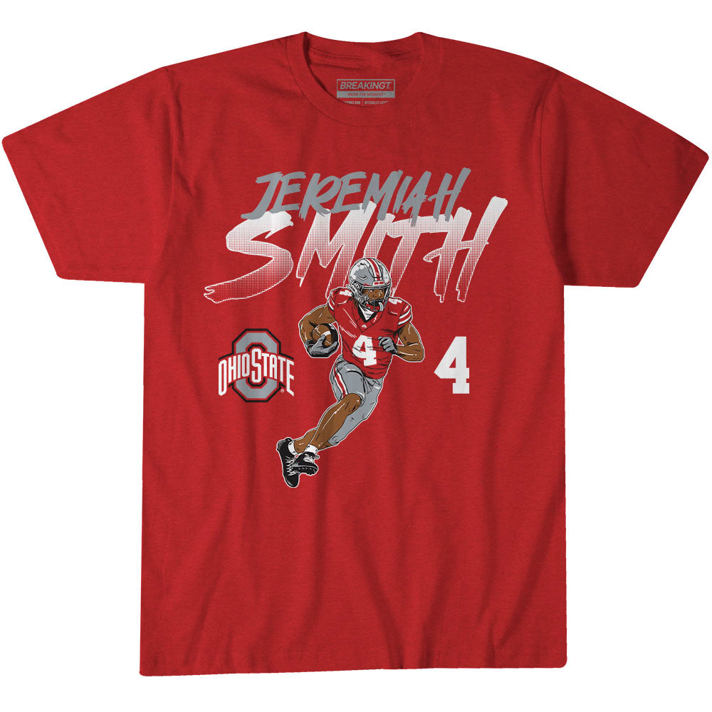 2622070 - Ohio State Football: Jeremiah Smith Name Number Pose