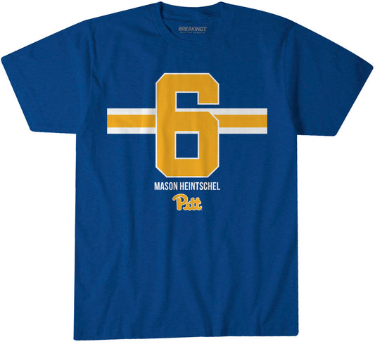 2622054 - Pitt Football: Mason Heintschel Name Number Stripe