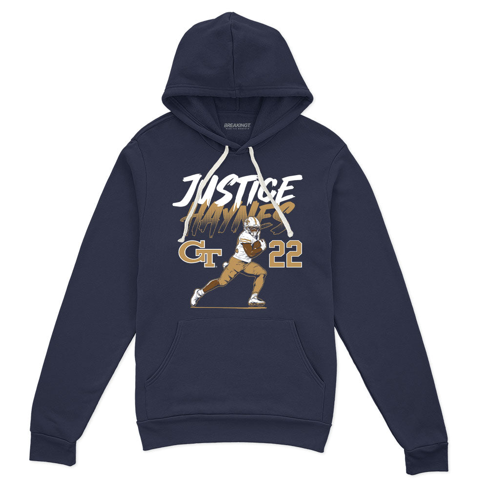 2622092 - Georgia Tech Football: Justice Haynes Name Number Pose