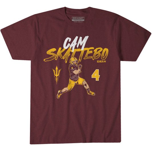 2622718 - ASU Football: Cam Skattebo Name and Number Pose