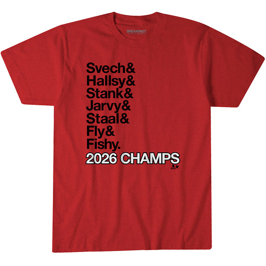 2622563 - Carolina Hockey Ampersand Champs: Svech & Hallsy & Stank & Jarvy & Staal & Fly & Fishy