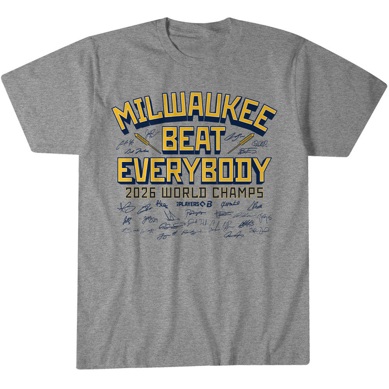 Milwaukee Baseball: Beat Everybody 2026 Champs – Milwaukee baseball 2026 World Champions shirt