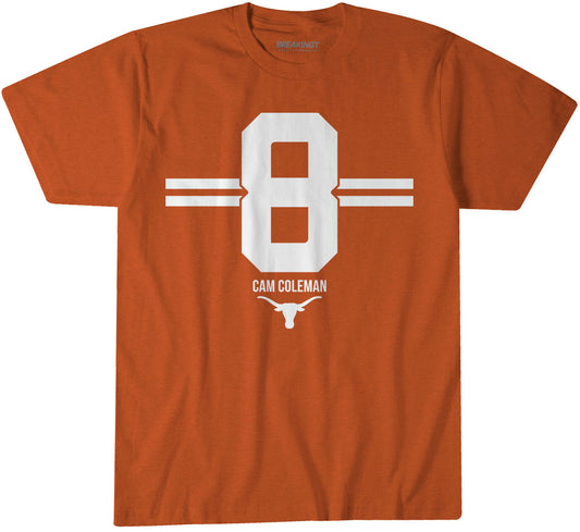 2622078 - Texas Football: Cam Coleman Name Number Stripe
