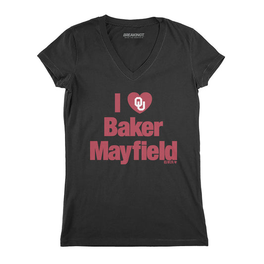 2622301 - Oklahoma Football: I Heart Baker Mayfield (Black)