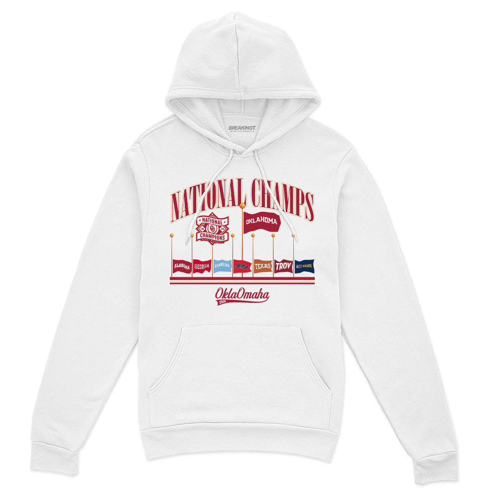 2622687 - Oklahoma Baseball: 2026 National Champions Omaha Flags