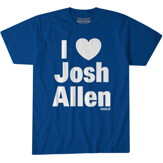 2623809 - I Heart Josh Allen (Royal Women's Crew, Wholesale Only)