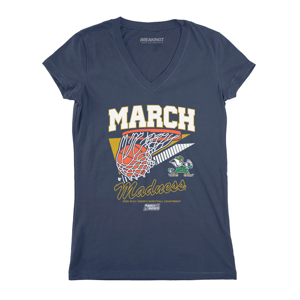 2621155 - Notre Dame Fighting Irish WBB: 2026 March Madness Retro Swish