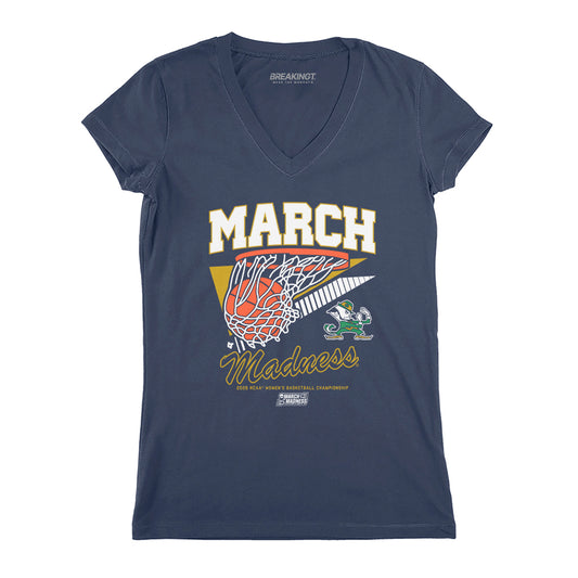 2621155 - Notre Dame Fighting Irish WBB: 2026 March Madness Retro Swish
