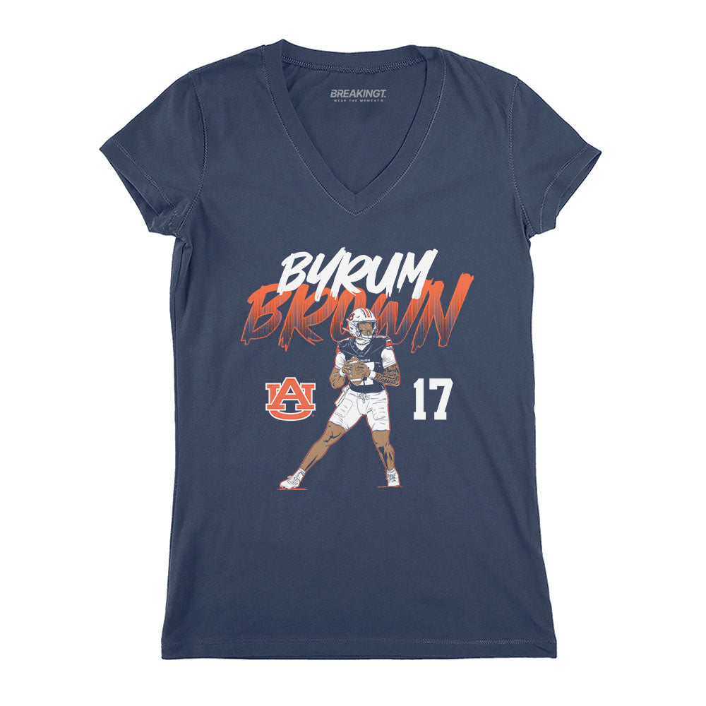 2622041 - Auburn Football: Byrum Brown Name Number Pose
